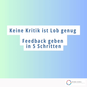 Feedback geben Feedbackgespräch