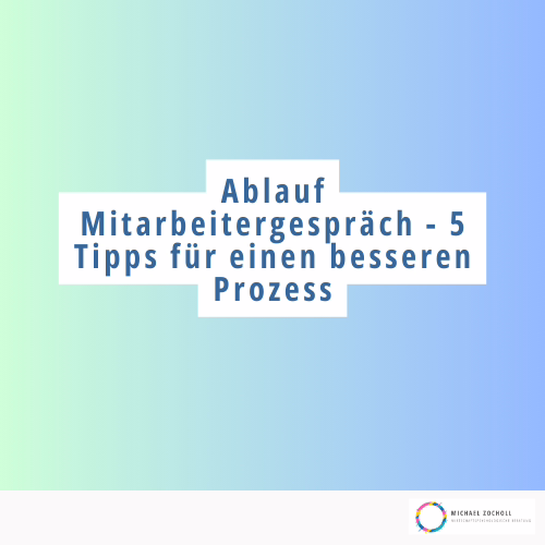 Ablauf Mitarbeitergespräch