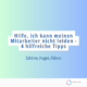 Titelbild Ich kann meinen Mitarbeiter nicht leiden