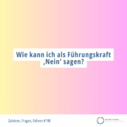 Titelbild als Führungskraft nein sagen