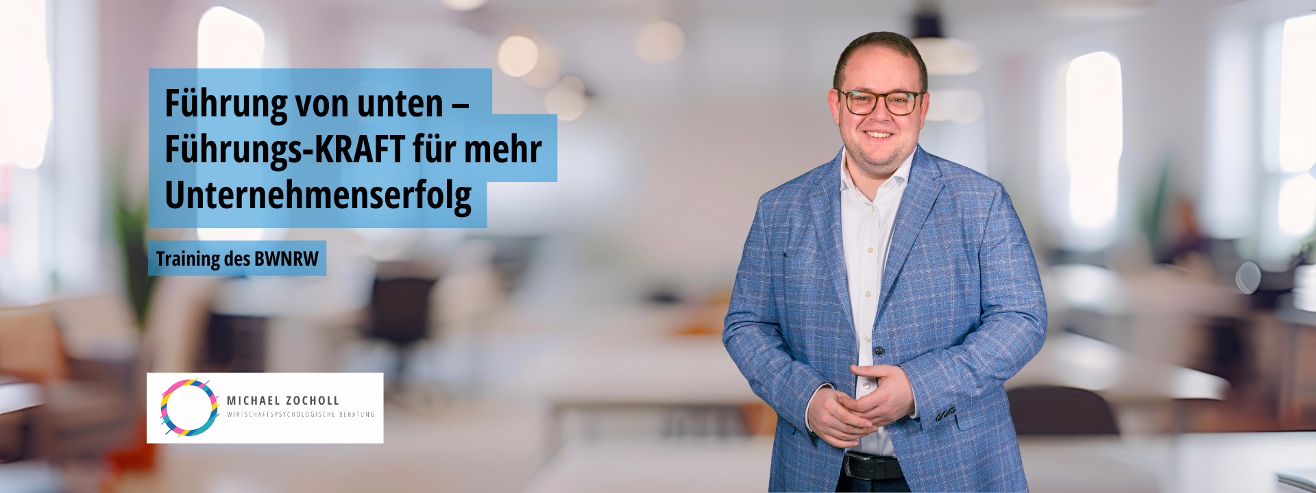 Führung von unten – Trainingsbanner