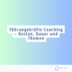 Führungskräfte Coaching – Kosten, Dauer und Themen