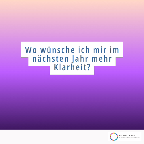 Klarheit, Ziele, Orientierung, Selbstreflexion