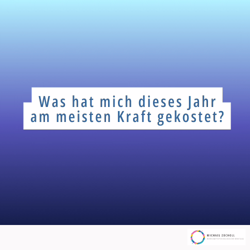 Kraftverlust, Belastung, Stressreflexion, Jahresrückblick