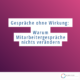Titelbild Gespräch ohne Wirkung